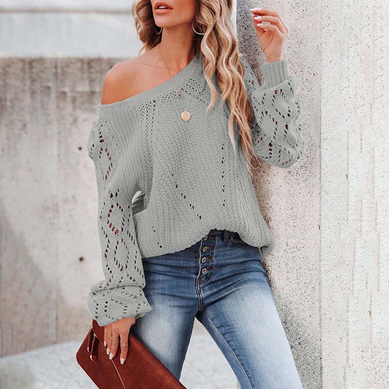 Stylish Sweaters for Women | Elegant Hollow-Knit Sweater