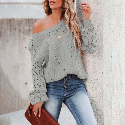Stylish Sweaters for Women | Elegant Hollow-Knit Sweater
