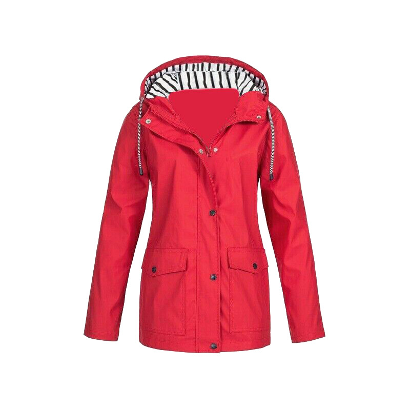 Waterproof Women's Jacket Hood Zipper