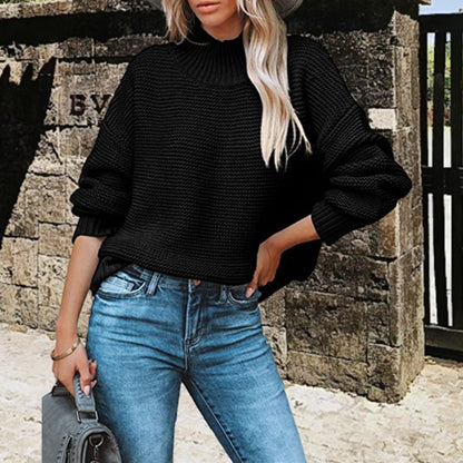 Women's Soft Knitted Turtleneck Sweater