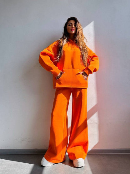 Women's Oversized Hoodie & Wide Leg Sweatpants Set