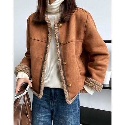 Elegant Women's Jacket Modern Buttons