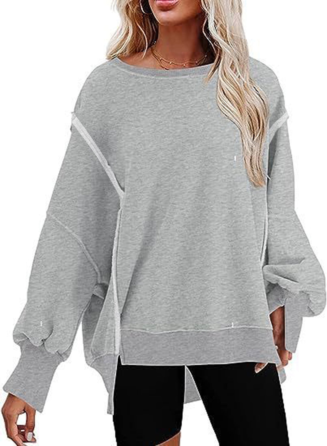 Women's Sweatshirt Casual Comfortable with Slits