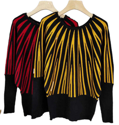 Women's Soft Striped Oversized Pullover