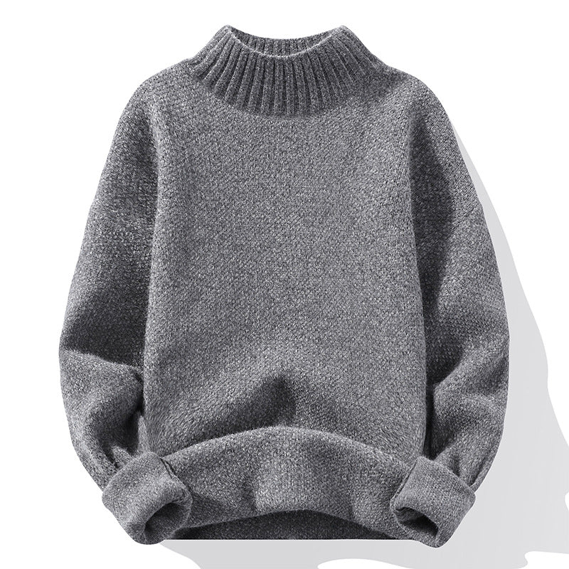Women's Sweater High-Quality Ribbed Knit Soft Collar