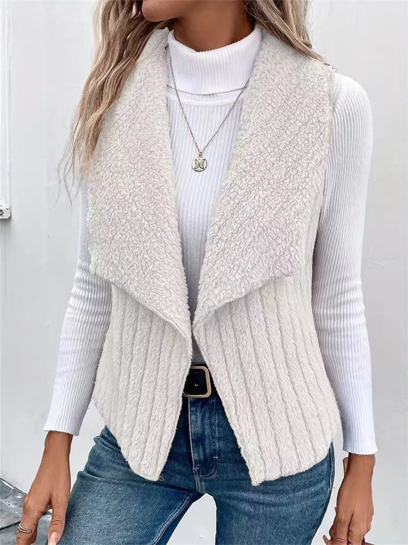 Women's Vest Soft Faux Fur Elegant