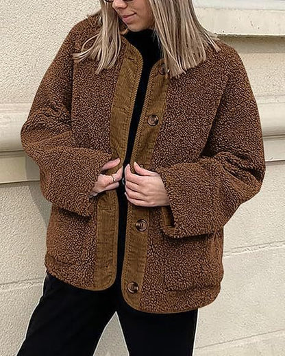 Women's Teddy Jacket Soft Plush Look
