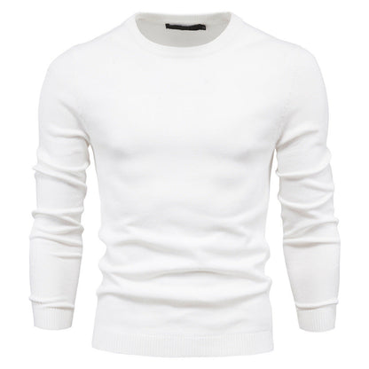 Men's Round Neck Cotton Sweater Elegant Design