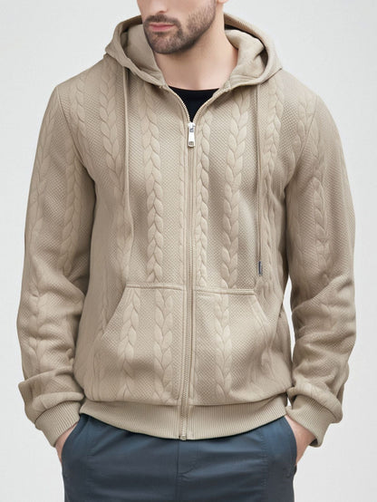 Men's Cardigan Hood Warm Elegant