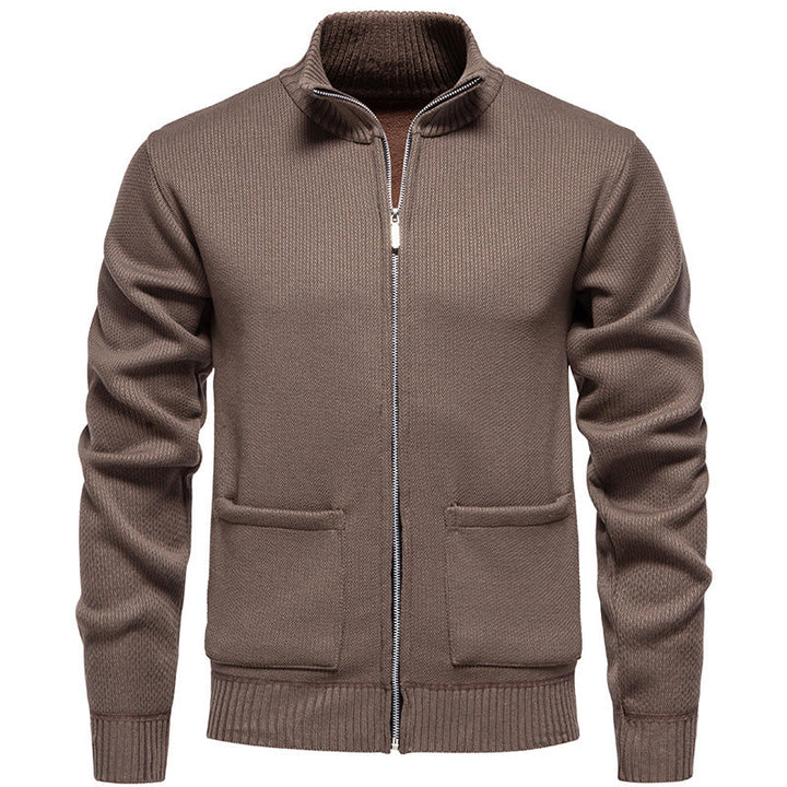 Herren Strickjacke Lässig Warm Mit Taschen - IdealeKleiden