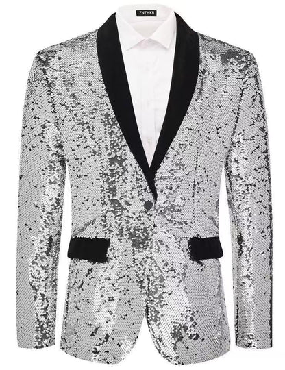 Men's Evening Suit Elegant Shiny Sequins