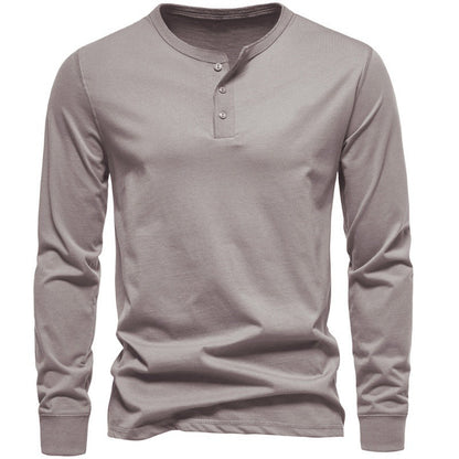 Men's Long-Sleeve Shirt Modern Button-Up Elegant