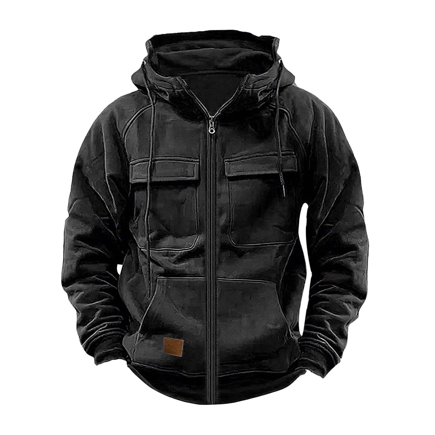 Men's Functional Hooded Jacket With Large Pockets