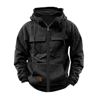 Men's Functional Hooded Jacket With Large Pockets
