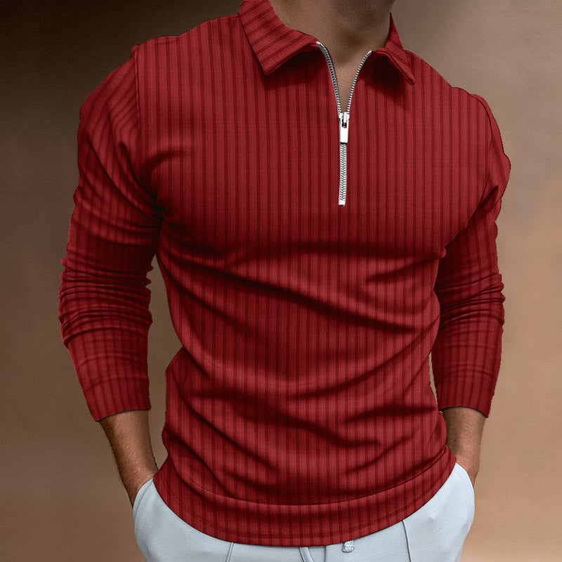 Men's Modern Polo Shirt Zipper Style