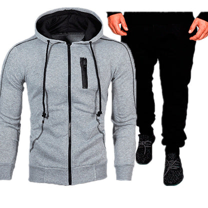 Men's Sports Outfit Hoodie Tracksuit Set