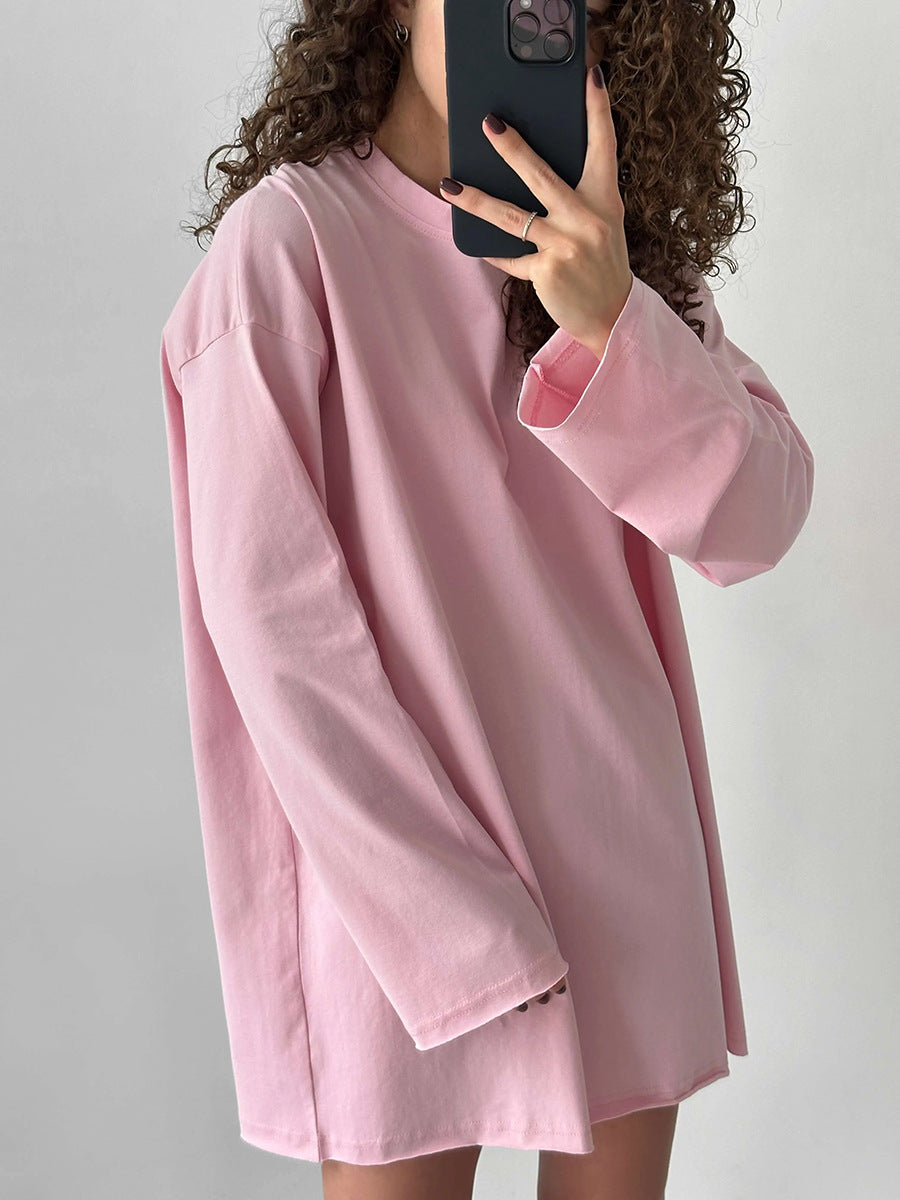 Women's Oversized Long-Sleeve Shirt High-Quality Modern