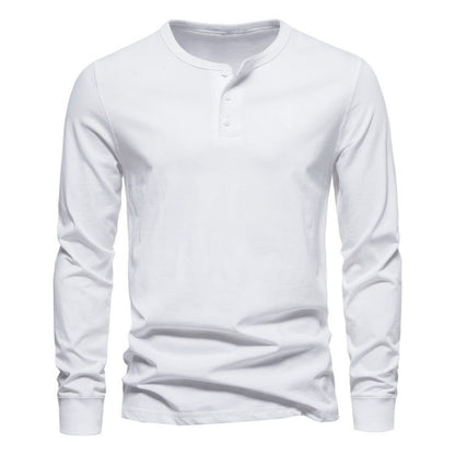 Men's Long-Sleeve Shirt Modern Button-Up Elegant