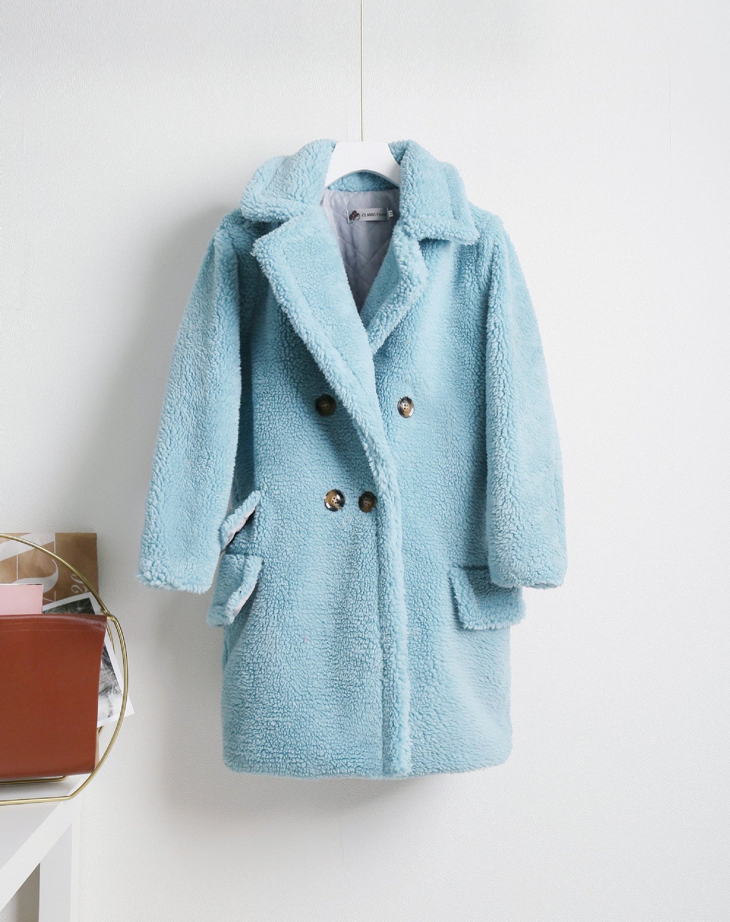 Women's Warm Winter Coat With Double Buttons