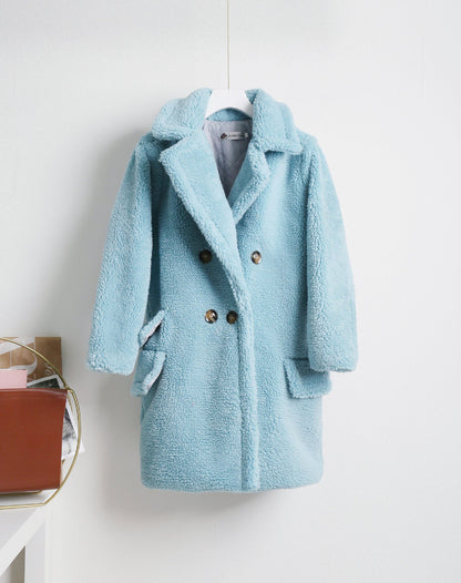 Women's Warm Winter Coat With Double Buttons