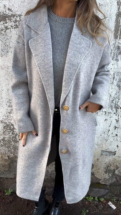 Soft Oversized Women's Wool Blend Coat