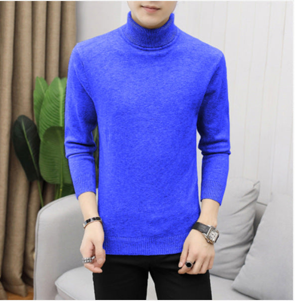 Men's Cotton Turtleneck Sweater - Elegant Design