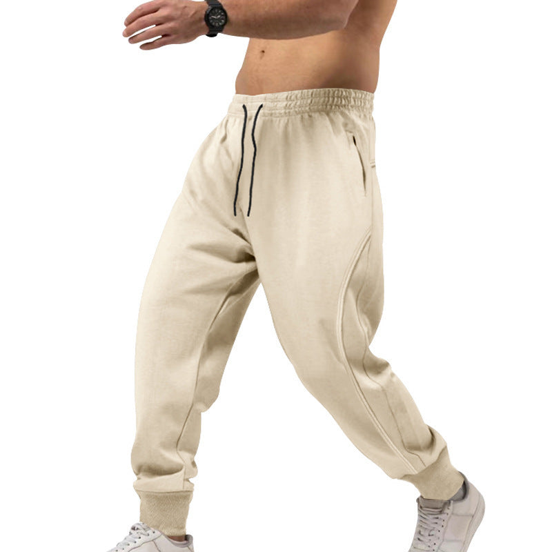 Men's Athletic Sweatpants Elastic with Zipper Pockets