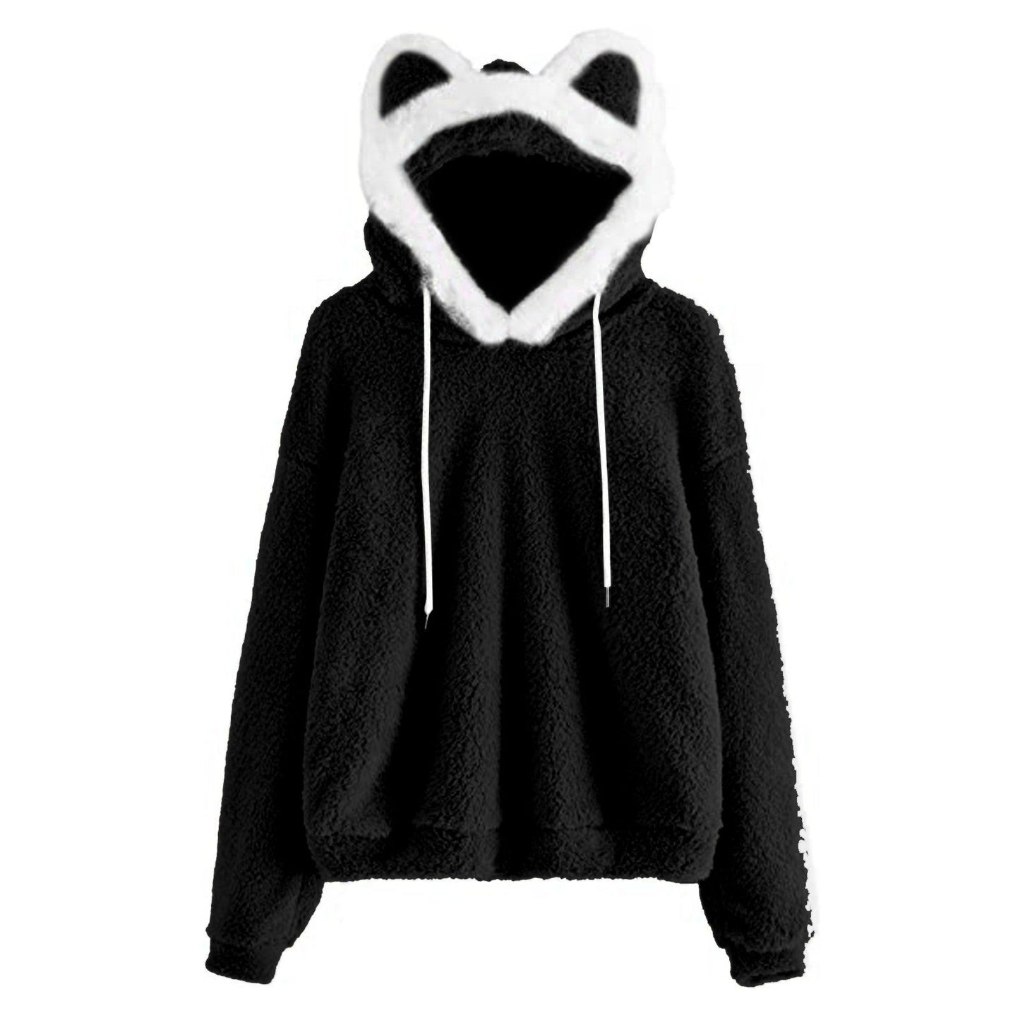 Women's Hoodie Cuddly Cat Face Cute