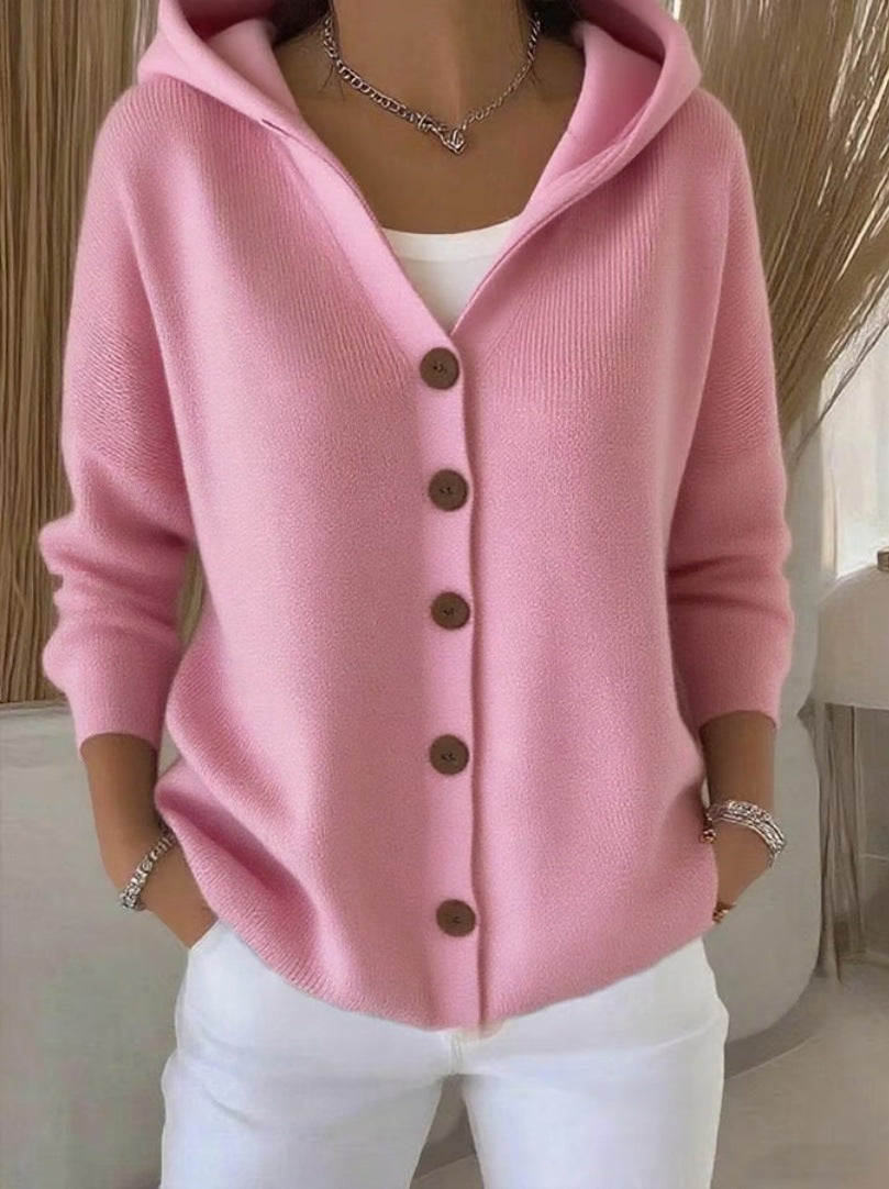 Women's Cardigan Hooded Modern Casual