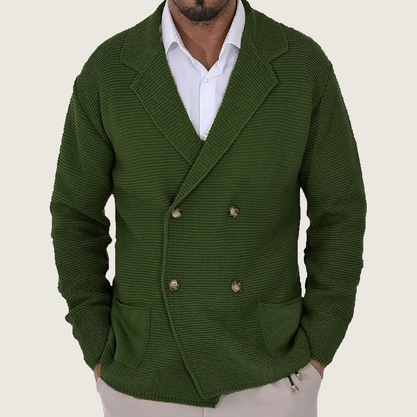 Men's Cardigan Modern Trendy With Pockets