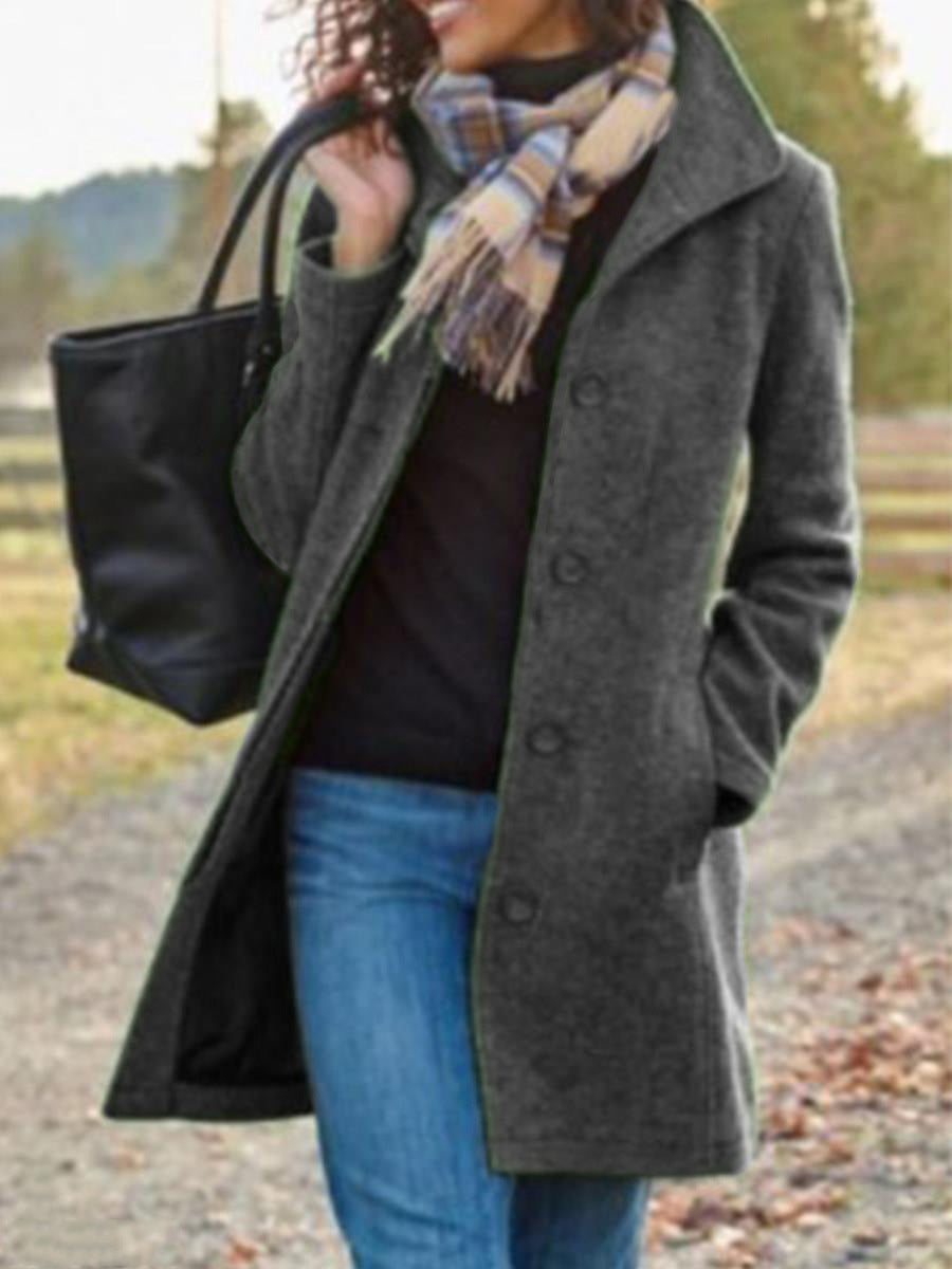 Women's Elegant Classic Wool Coat