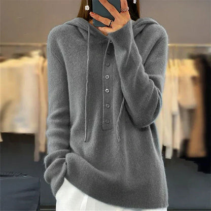Women's Loose Knit Hoodie
