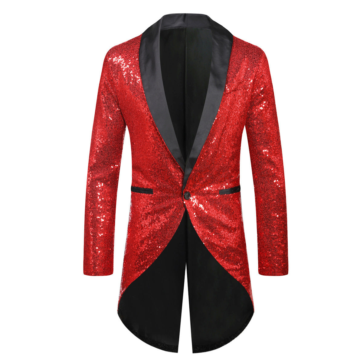 Men's Suit Blazer Glitter Effect Elegant Shawl Lapel