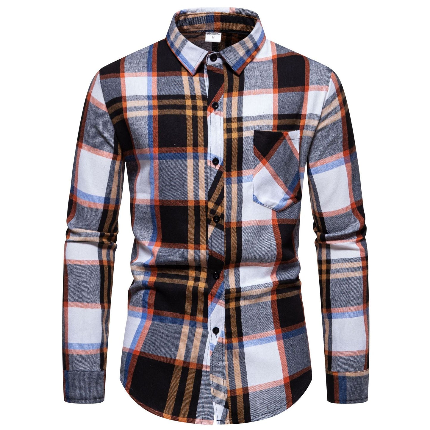 Men's Checkered Modern Shirt Chest Pocket