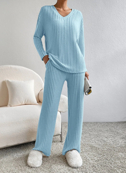 Women's Knitted Tracksuit Soft Cozy