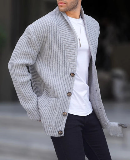 Men's Sweater Cardigan Modern Button Design