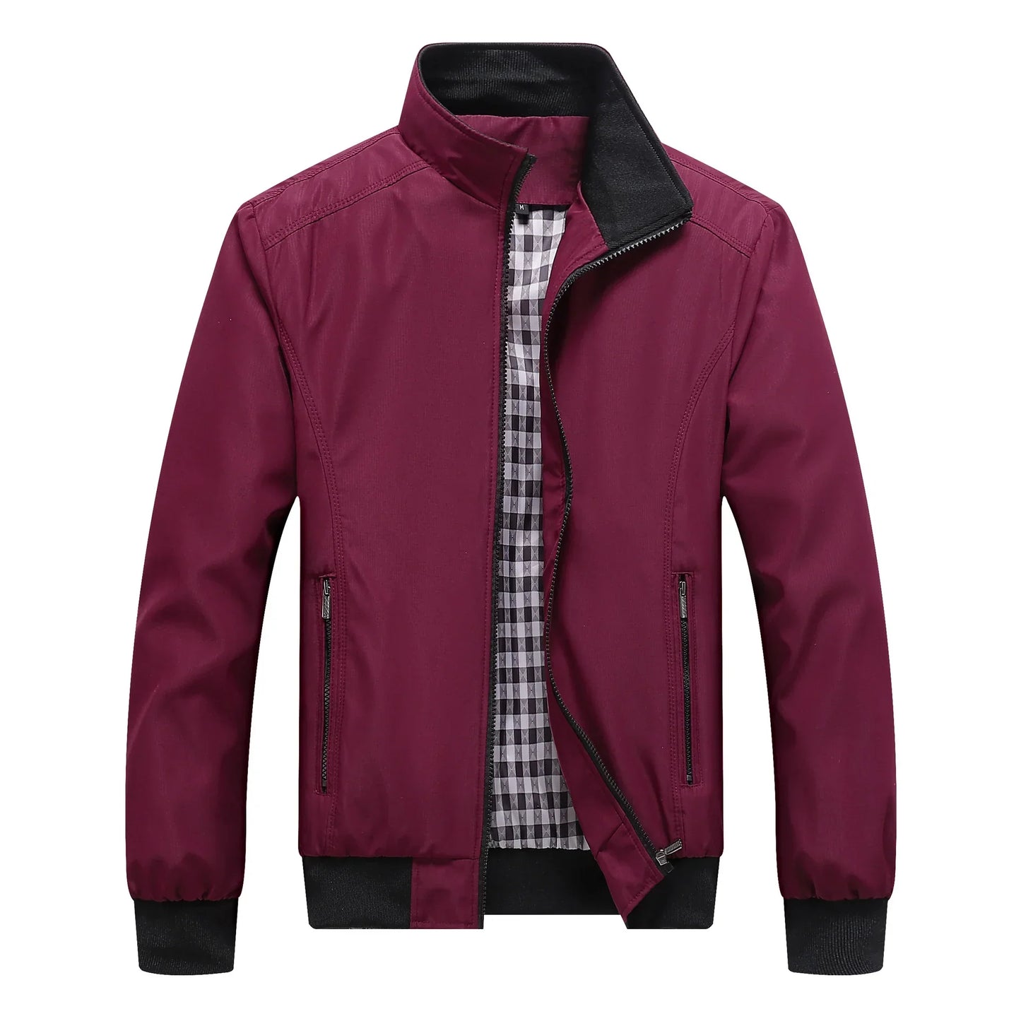 Men's Lightweight Transition Jacket with Stand-Up Collar