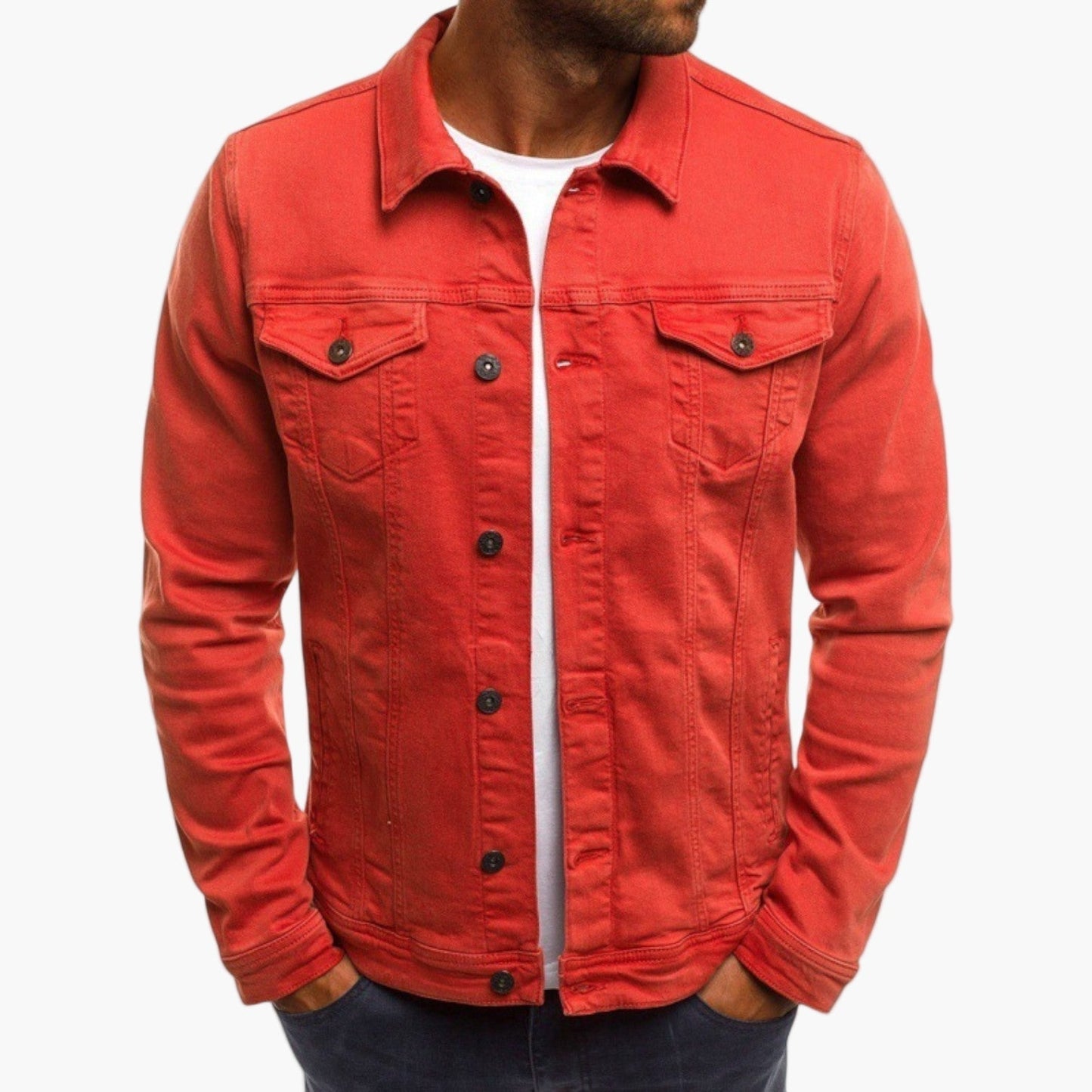 Fashionable Slim Fit Denim Jacket - Elegant Everyday Look