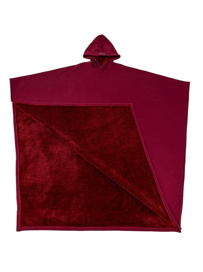 Women's Cuddly Poncho Soft Fleece Throw