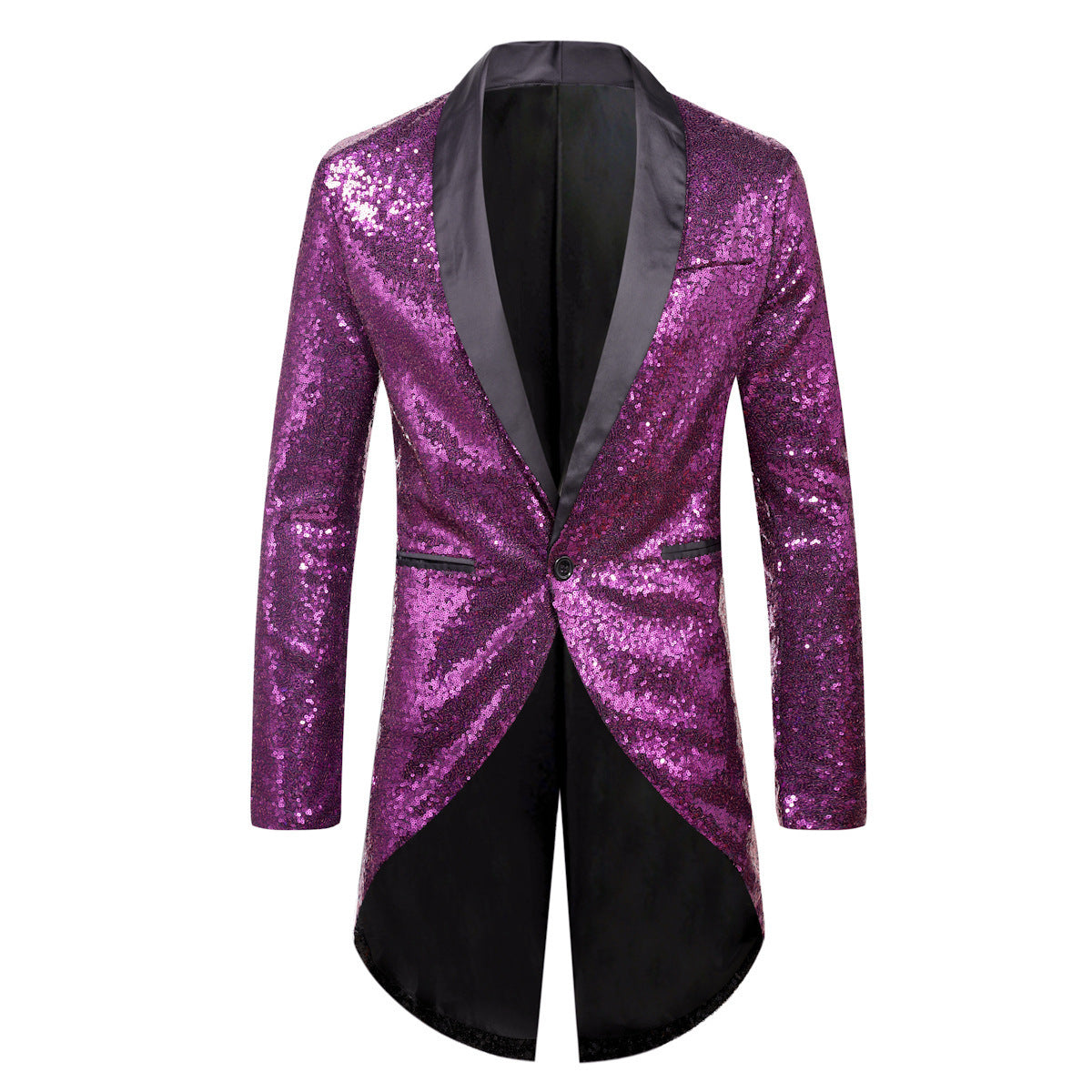Men's Suit Blazer Glitter Effect Elegant Shawl Lapel
