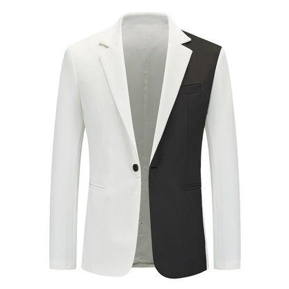 Herren Blazer Modern Schnitt Kontrast Details