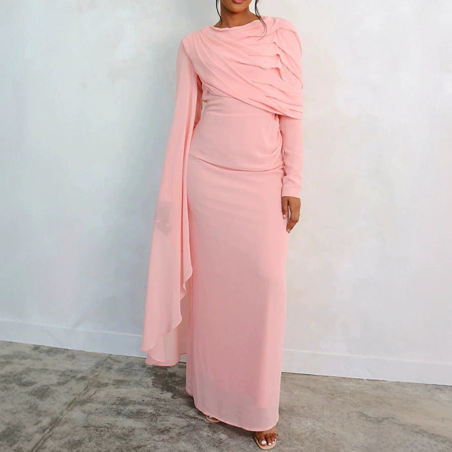 Damen Abendkleid Elegant Langarm - IdealeKleiden