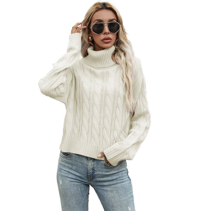 Women's Pullover Chunky Knit Cable Pattern Elegance