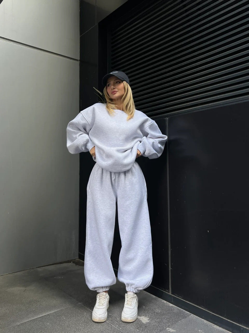 Women's Oversized Loungewear Set Comfortable Elastic
