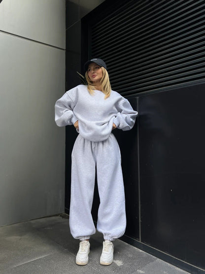 Women's Oversized Loungewear Set Comfortable Elastic