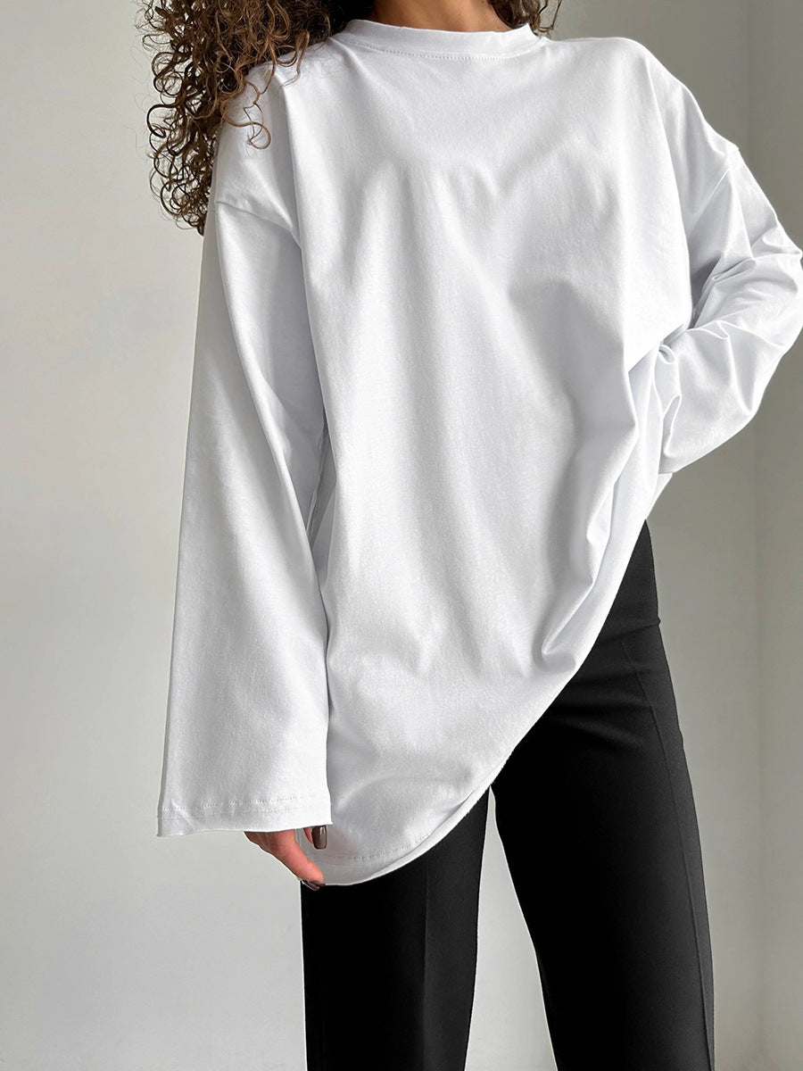 Women's Oversized Long-Sleeve Shirt High-Quality Modern