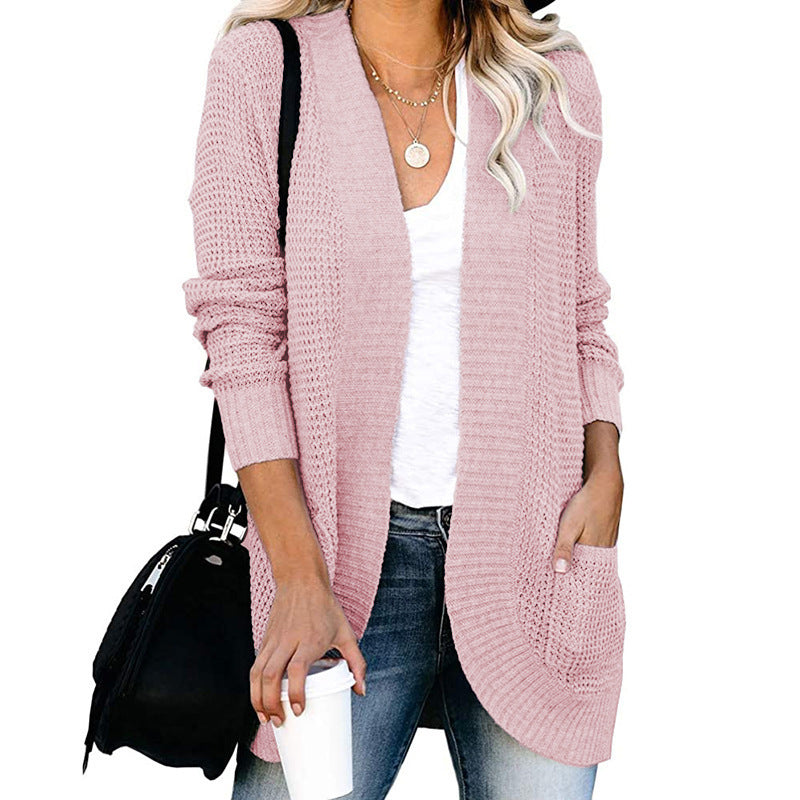 Women's Cardigan Casual Open Front with Pockets
