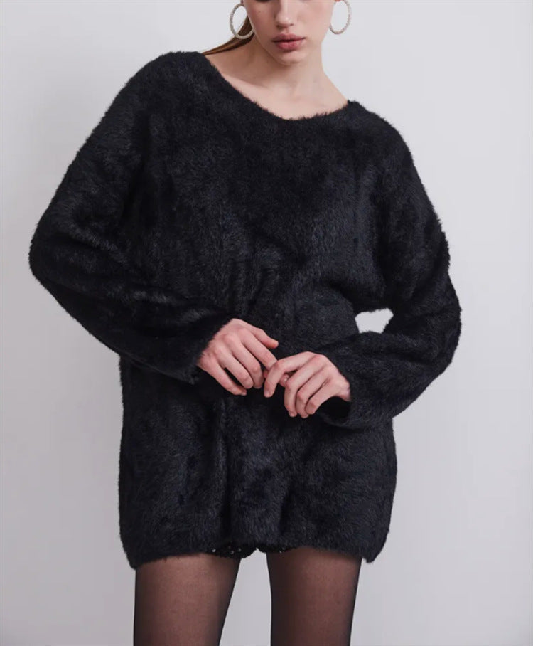 Women's Sweater Soft V-Neck Elegant Design