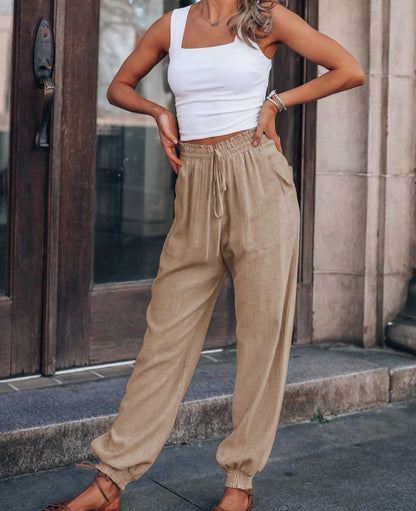 Women's Jogging Pants Comfortable Elastic Waistband