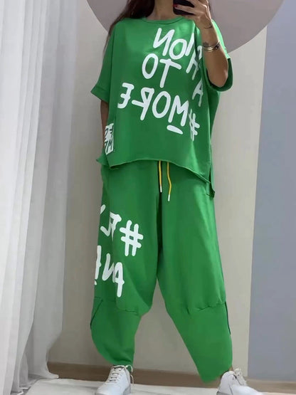 Women's Comfortable Oversized Jogging Suit Set